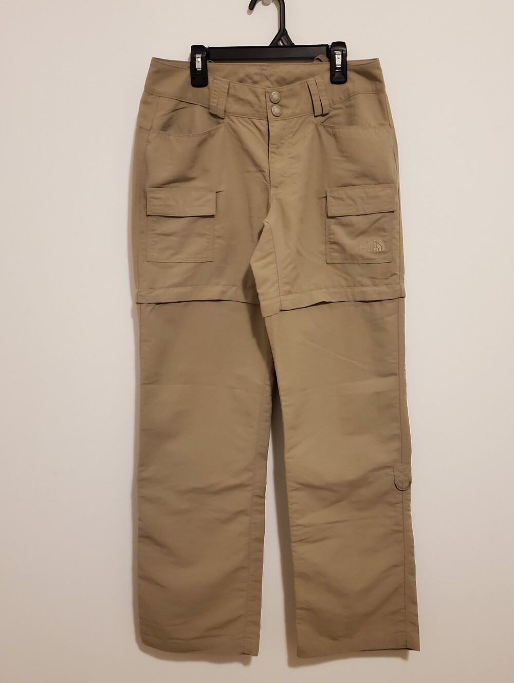 North Face Pants That Unzip Into Shorts Womens Size 4 Tan Multiuse Sporty